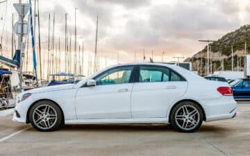 Reservar Online Mercedes Benz Clase E350 CGI 4Matic - AMG Line - Blanco 