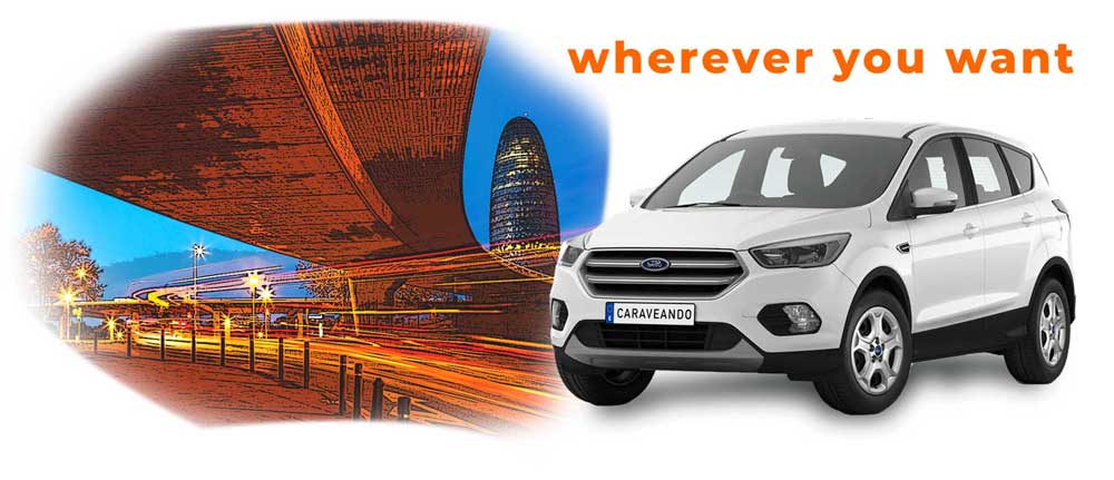 Con Caraveando alquiler de coches Barcelona puoi scegliere dove ritirare l'auto, te la consegnamo ovunque a Barcellona e dintorni